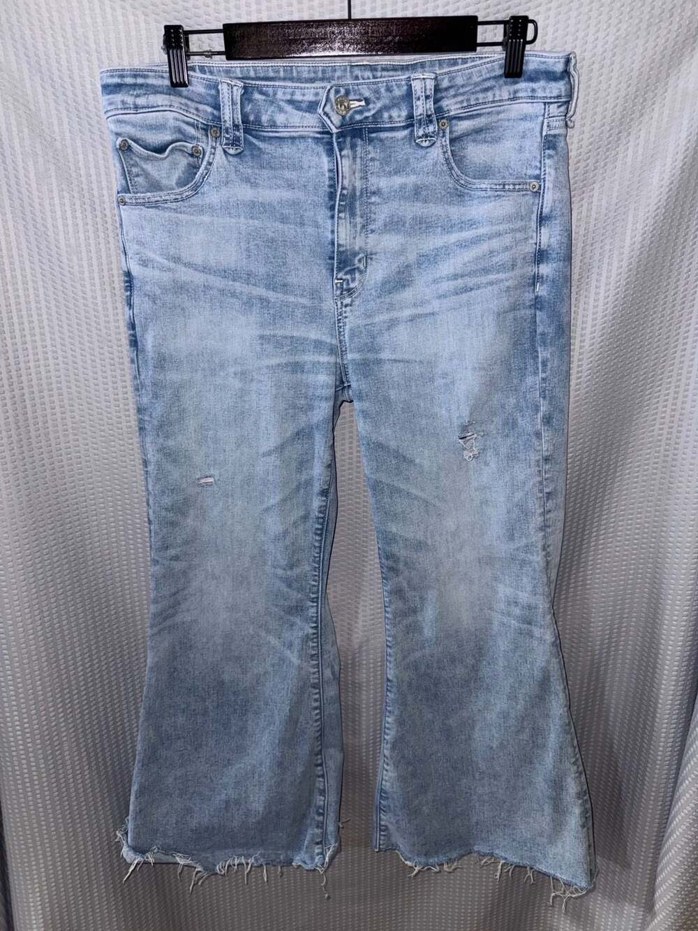 American Eagle Next Level Stretch Festival Flare Jeans Size 16 Short